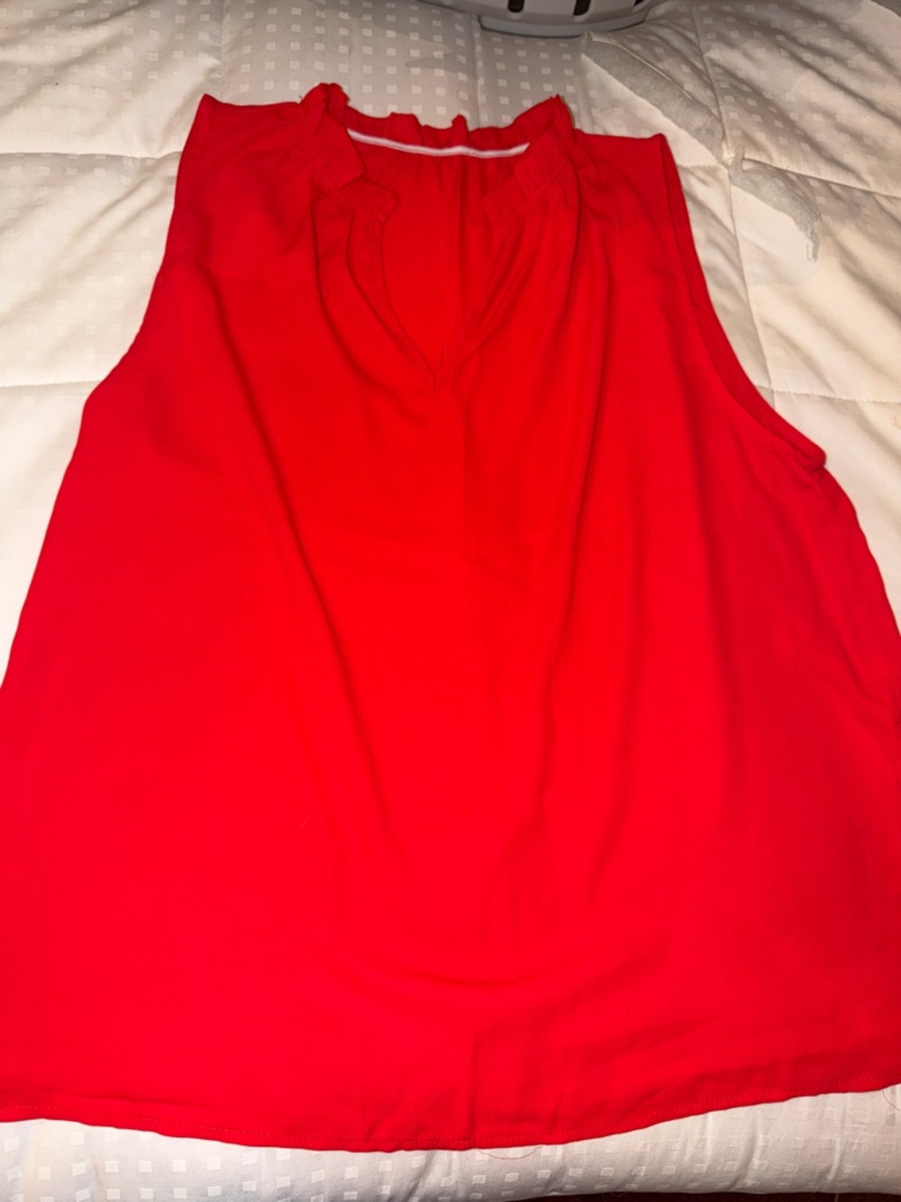Women’s Sleeveless Red Blouse